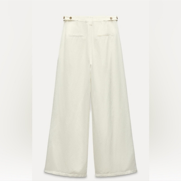 ❌️SOLD❌️WIDE LEG LINEN PANTS SIZE XS - Picture 5 of 6